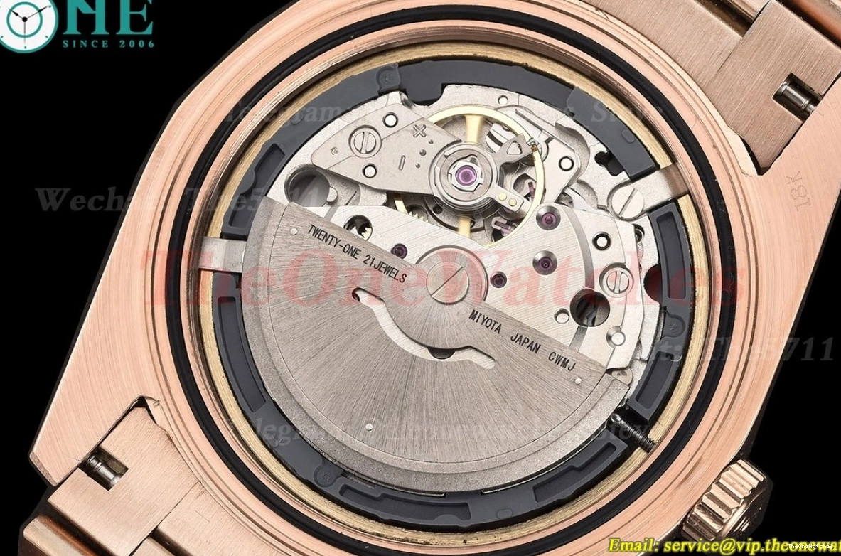 RG GDF 40mm Daydate Dial MY8215 Gold Rose RG 0205